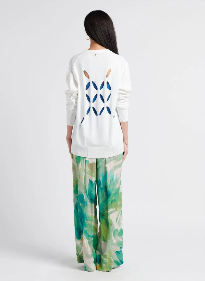 TWINSET Pantalon Palazzo Imprimé Tie And Dye | Vert 9 TWINSET Pantalon Palazzo Imprimé Tie And Dye | Vert – Bild 7