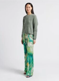 TWINSET Pantalon Palazzo Imprimé Tie And Dye | Vert 18 TWINSET Pantalon Palazzo Imprimé Tie And Dye | Vert -Sandro Geschaft 4039213