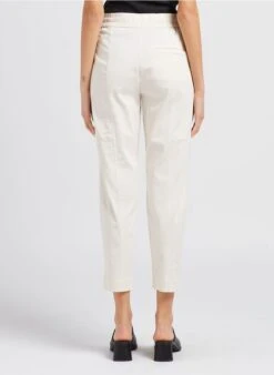 Marc O'Polo Pantalon Carotte En Coton Mélangé | Blanc -Sandro Geschaft 4051815