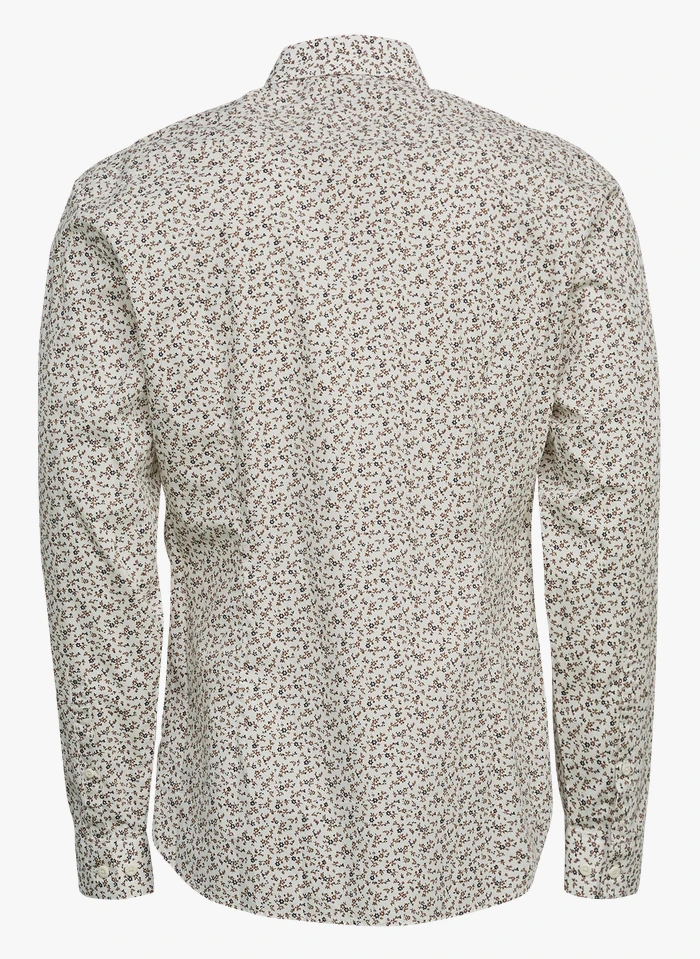 ESPRIT Chemise Regular-fit En Coton Imprimé | Blanc 4 ESPRIT Chemise Regular-fit En Coton Imprimé | Blanc – Bild 2