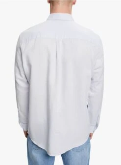 ESPRIT Chemise Regular-fit En Lin Et Coton | Bleu -Sandro Geschaft 4059897