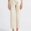 JUDE - Pantalon Droit En Coton Mélangé | Beige -Sandro Geschaft 4071912