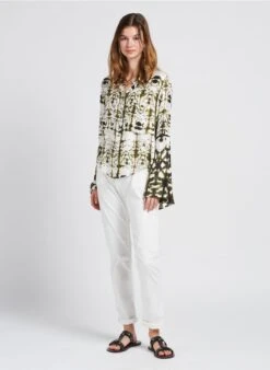 Please Pantalon Slim En Coton Mélangé | Beige -Sandro Geschaft 4072767