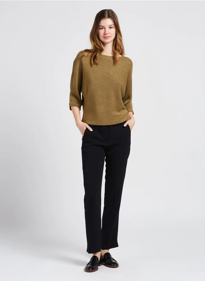 JAURES - Pantalon Droit Taille Haute | Noir 6 JAURES - Pantalon Droit Taille Haute | Noir – Bild 4