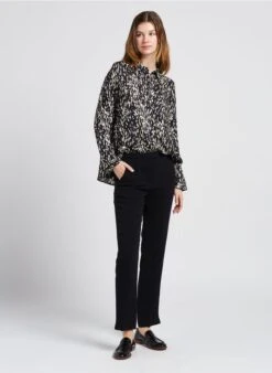 JAURES - Pantalon Droit Taille Haute | Noir 18 JAURES - Pantalon Droit Taille Haute | Noir -Sandro Geschaft 4072813