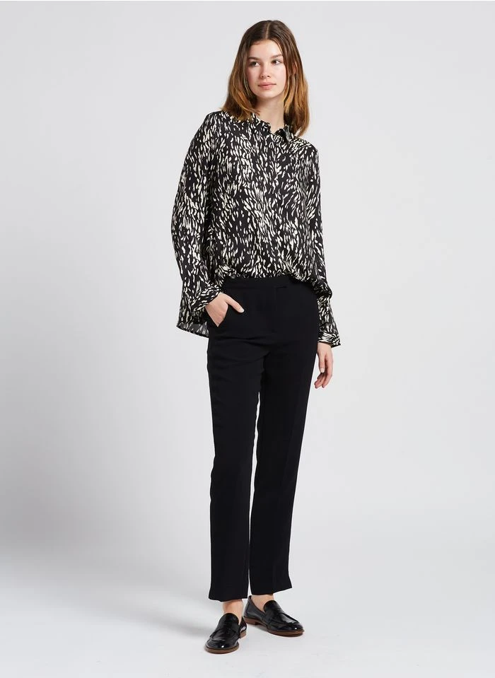 JAURES - Pantalon Droit Taille Haute | Noir 8 JAURES - Pantalon Droit Taille Haute | Noir – Bild 6