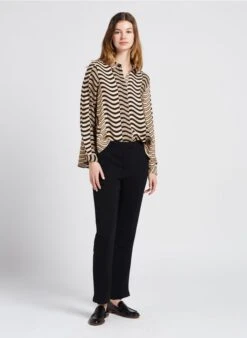 JAURES - Pantalon Droit Taille Haute | Noir 20 JAURES - Pantalon Droit Taille Haute | Noir -Sandro Geschaft 4072822