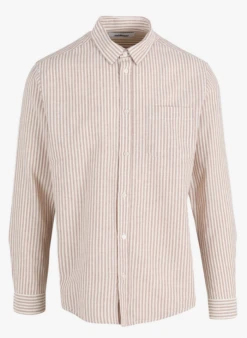 Minimum JACK - Chemise Col Classique à Rayures En Coton Bio Mélangé | Multicolore