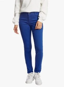 MORGAN Pantalon Skinny Taille Basse | Bleu