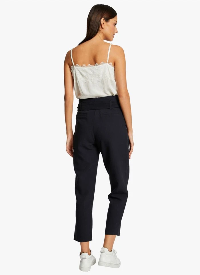 MORGAN PARIA - Pantalon Droit Taille Haute | Bleu 6 MORGAN PARIA - Pantalon Droit Taille Haute | Bleu – Bild 4