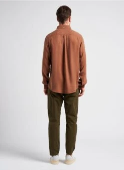 Les Deux Chemise Col Classique En Lyocell | Marron -Sandro Geschaft 4082042