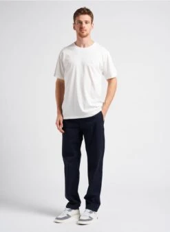 Thinking Mu Pantalon Chino Droit En Coton Bio | Bleu -Sandro Geschaft 4082190