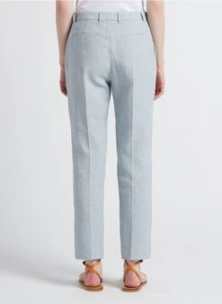 JUDE - Pantalon Droit En Coton Mélangé | Bleu 8 JUDE - Pantalon Droit En Coton Mélangé | Bleu -Sandro Geschaft 4089406