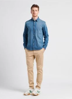 CHEVIGNON DUCK - Pantalon Chino Slim-fit En Coton Bio | Beige -Sandro Geschaft 4104223 1