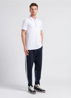 Armani Exchange Jogging A Bandes Logotypées En Coton | Bleu 18 Armani Exchange Jogging A Bandes Logotypées En Coton | Bleu -Sandro Geschaft 4104344