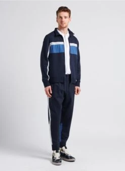 Armani Exchange Jogging A Bandes Logotypées En Coton | Bleu 22 Armani Exchange Jogging A Bandes Logotypées En Coton | Bleu -Sandro Geschaft 4104355
