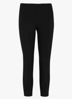 THEORY Legging Cropped Taille Haute | Noir -Sandro Geschaft 4113761