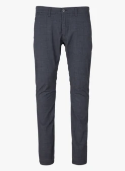 LE TEMPS DES CERISES SKUNK - Pantalon Carotte à Carreaux | Bleu