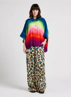 ESSENTIEL ANTWERP DILI - Pantalon Large Taille Haute | Multicolore -Sandro Geschaft 4116244