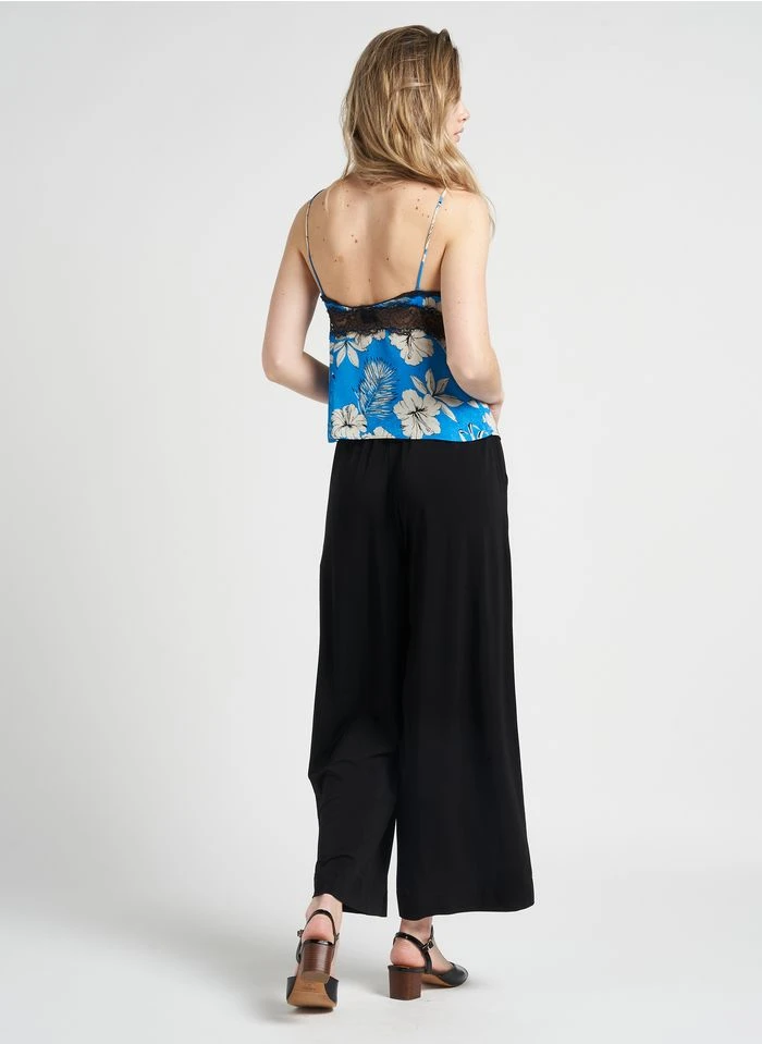 Max Mara Leisure EMILIA - Pantalon Large Taille Haute | Noir 8 Max Mara Leisure EMILIA - Pantalon Large Taille Haute | Noir – Bild 7