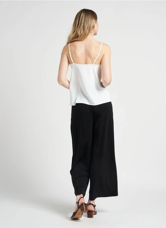 Max Mara Leisure EMILIA - Pantalon Large Taille Haute | Noir 10 Max Mara Leisure EMILIA - Pantalon Large Taille Haute | Noir – Bild 9