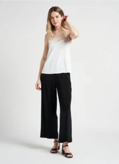 Max Mara Leisure EMILIA - Pantalon Large Taille Haute | Noir 28 Max Mara Leisure EMILIA - Pantalon Large Taille Haute | Noir -Sandro Geschaft 4122927
