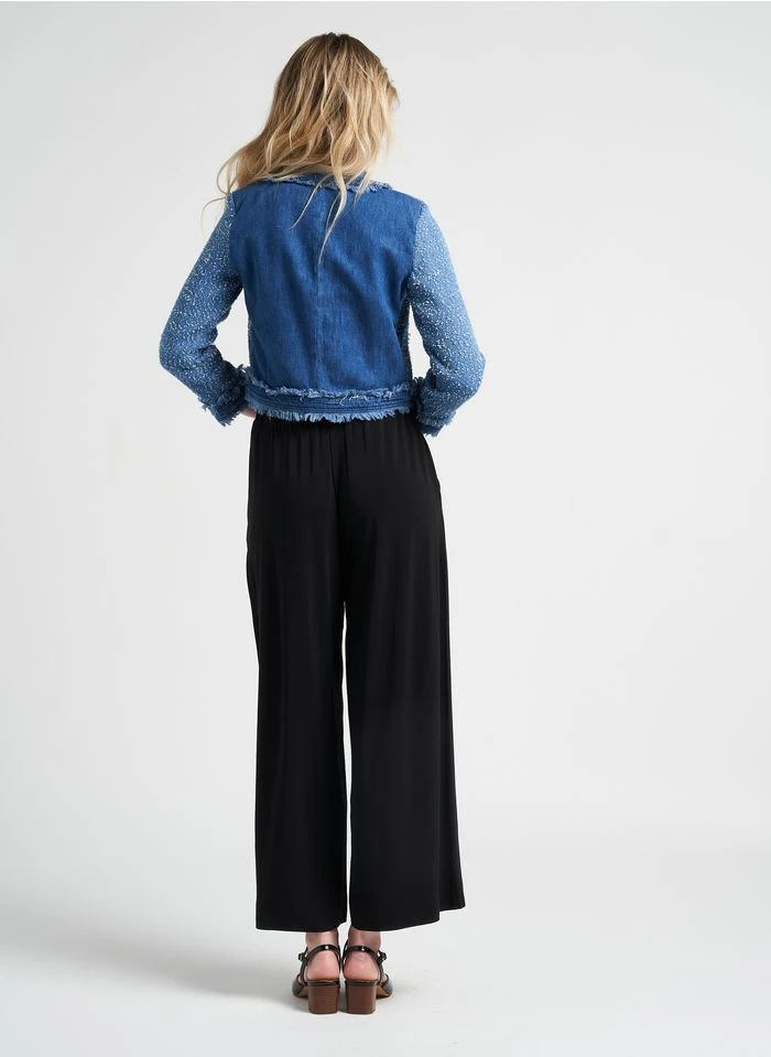 Max Mara Leisure EMILIA - Pantalon Large Taille Haute | Noir 12 Max Mara Leisure EMILIA - Pantalon Large Taille Haute | Noir – Bild 11