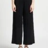 Max Mara Leisure EMILIA - Pantalon Large Taille Haute | Noir -Sandro Geschaft 4122943
