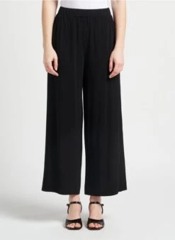 Max Mara Leisure EMILIA - Pantalon Large Taille Haute | Noir