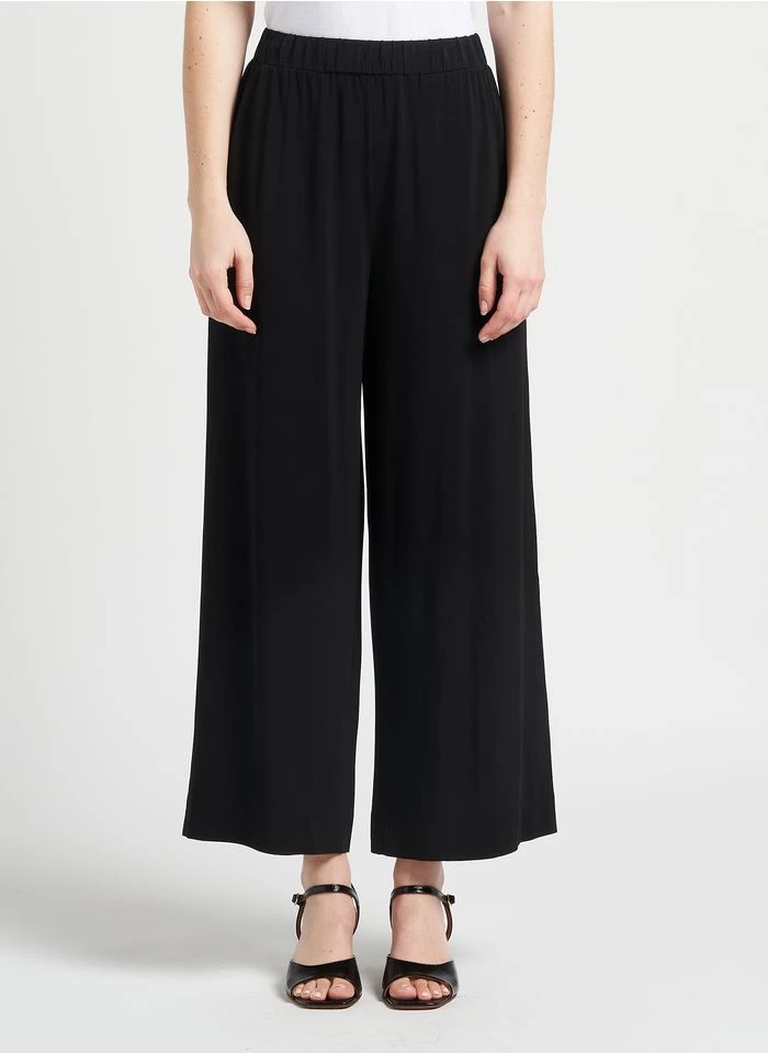 Max Mara Leisure EMILIA - Pantalon Large Taille Haute | Noir 2 Max Mara Leisure EMILIA - Pantalon Large Taille Haute | Noir