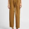 The New Society JOANNA - Pantalon Carotte En Coton | Kaki
