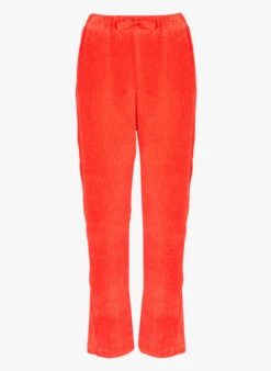 ISABELLE - Pantalon Velours Côtelé En Coton Mélangé | Rouge -Sandro Geschaft 4123968