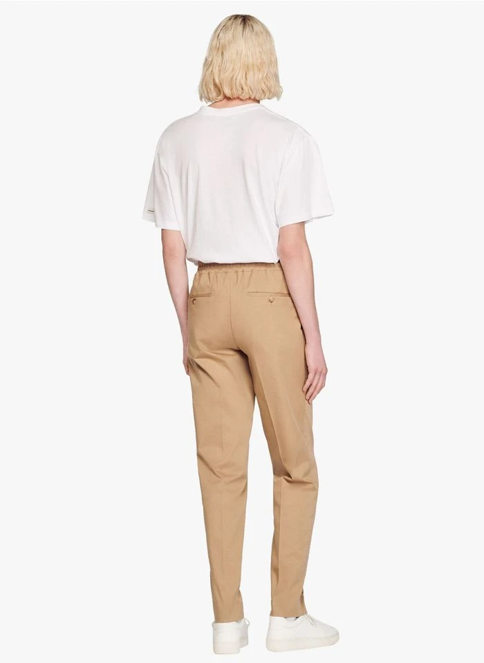 Sandro NEW ALPHA COTTON - Pantalon Chino Avec Cordon En Coton Mélangé | Beige 6 Sandro NEW ALPHA COTTON - Pantalon Chino Avec Cordon En Coton Mélangé | Beige – Bild 4