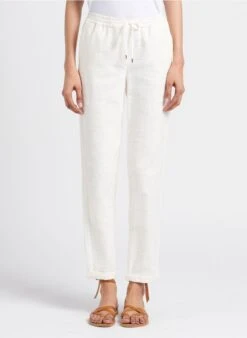 MAISON 123 NOOR P - Pantalon Droit En Coton | Blanc