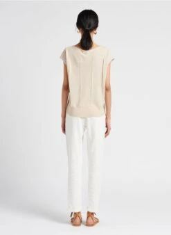 MAISON 123 NOOR P - Pantalon Droit En Coton | Blanc -Sandro Geschaft 4128061