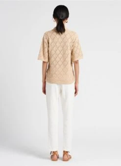 MAISON 123 NOOR P - Pantalon Droit En Coton | Blanc -Sandro Geschaft 4128073