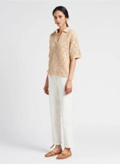 MAISON 123 NOOR P - Pantalon Droit En Coton | Blanc -Sandro Geschaft 4128074