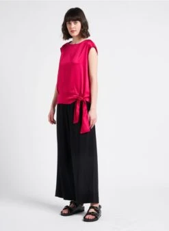 Max Mara Leisure EMILIA - Pantalon Large Taille Haute | Noir 40 Max Mara Leisure EMILIA - Pantalon Large Taille Haute | Noir -Sandro Geschaft 4128528