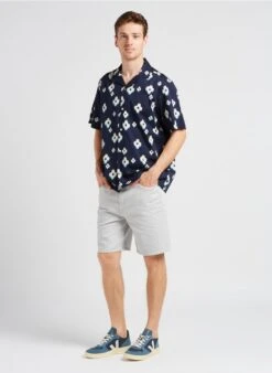 Minimum JOLE - Chemise Imprimée En Coton | Bleu -Sandro Geschaft 4131038