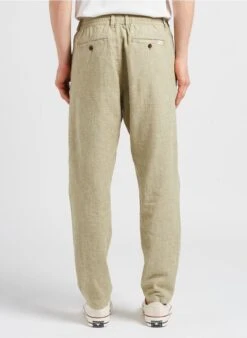 Selected Pantalon Droit En Coton Bio Mélangé | Kaki -Sandro Geschaft 4131150