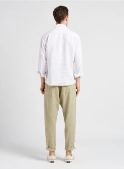 Selected Pantalon Droit En Coton Bio Mélangé | Kaki -Sandro Geschaft 4131153