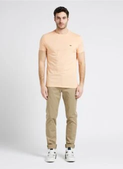 Lacoste Pantalon Droit En Coton Mélangé | Beige -Sandro Geschaft 4131980