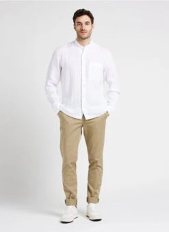 Lacoste Pantalon Droit En Coton Mélangé | Beige -Sandro Geschaft 4131988 1