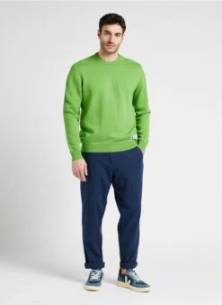 Selected Pantalon Droit En Coton Bio Mélangé | Bleu -Sandro Geschaft 4132048