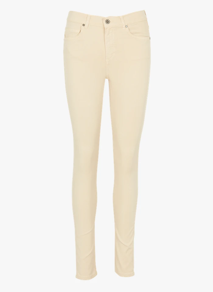 Marc O'Polo Pantalon Slim-fit Taille Haute | Beige 5 Marc O'Polo Pantalon Slim-fit Taille Haute | Beige – Bild 3