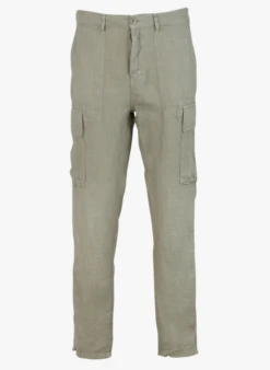 LE TEMPS DES CERISES ODDO - Pantalon Treillis En Lin | Kaki