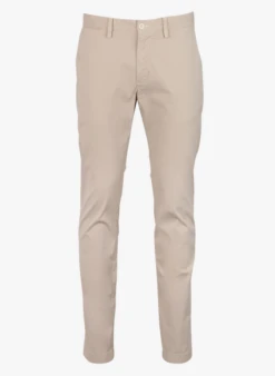 Gant Pantalon Droit En Coton Stretch | Gris