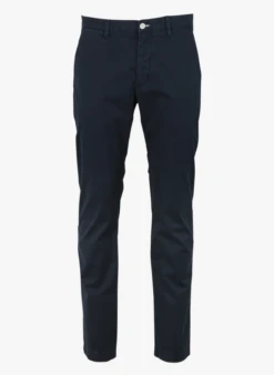 Gant Pantalon Droit En Coton Stretch | Bleu