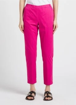 Hartford PAOLO - Pantalon Droit En Gabardine De Coton | Rose