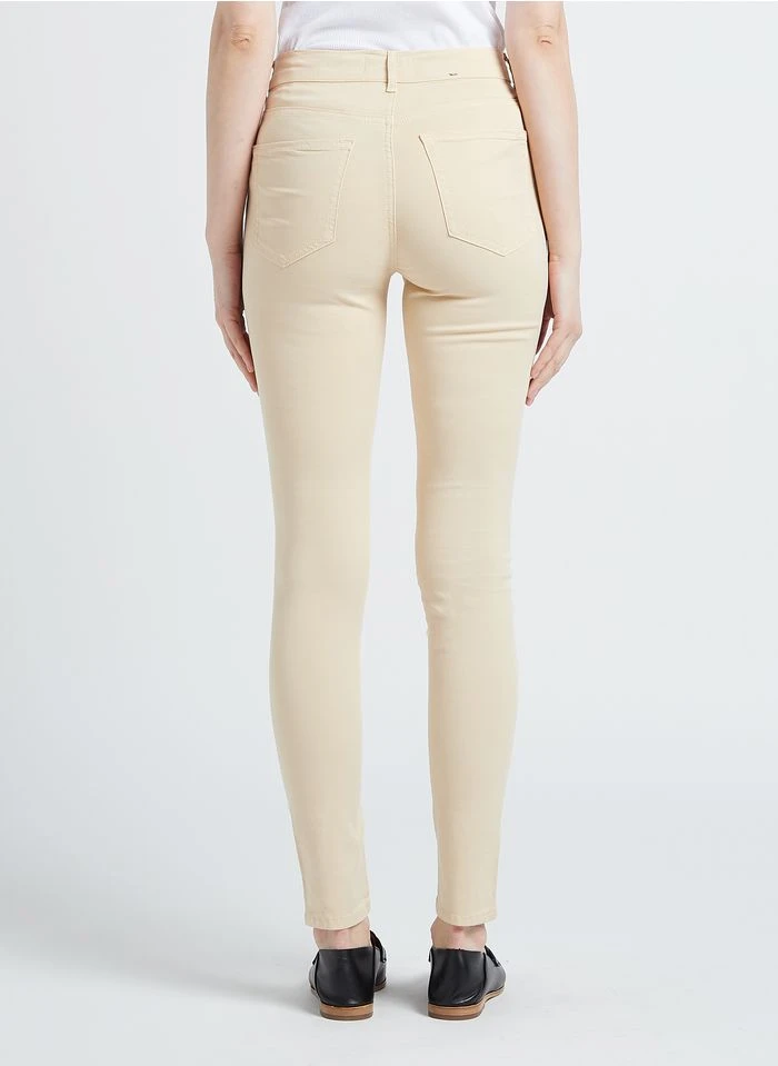 Marc O'Polo Pantalon Slim-fit Taille Haute | Beige 4 Marc O'Polo Pantalon Slim-fit Taille Haute | Beige – Bild 2